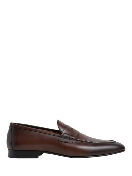 Hackett London Regal Saddle Moccasin Shoes, Dark Brown, Dark Brown