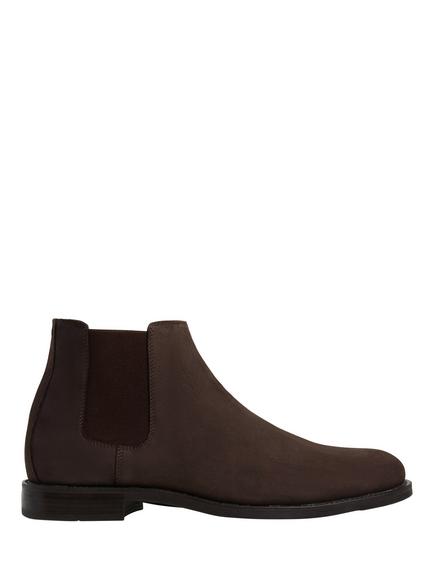 Hackett London Hampton Suede Chelsea Boots, Chocolate Brown, Chocolate Brown