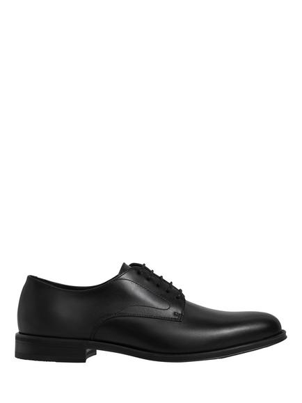 Hackett London Duke Master Leather Oxford Shoes, Black, Black