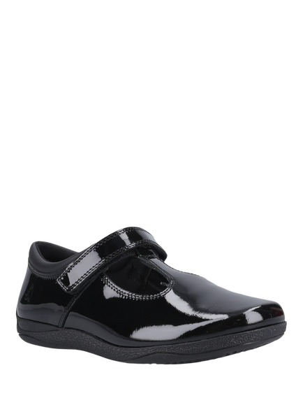 Hush Puppies Kids' Caitlin Patent Leather T-Bar Shoes, Black - view 2, Black