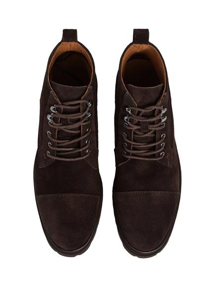Hackett London Hudson Ankle Boots, Chocolate Brown - view 2, Chocolate Brown