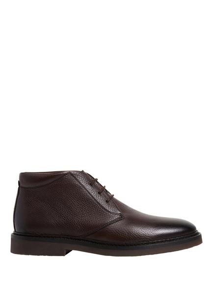 Hackett London Elsted Leather Chukka Boots, Ebony Brown, Ebony Brown