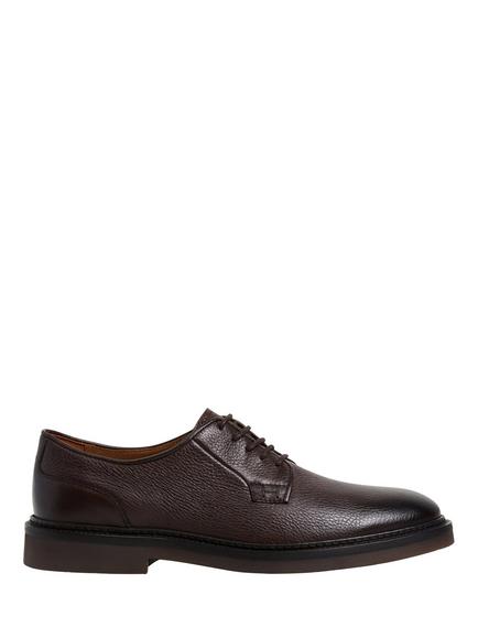 Hackett London Elsted Leather Oxford Shoes, Ebony Brown, Ebony Brown