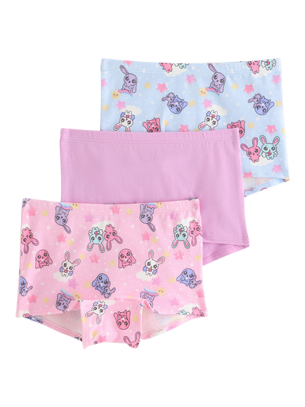 Lindex Kids' Boxer Briefs, Pack of 3, Light Pink, Light Pink