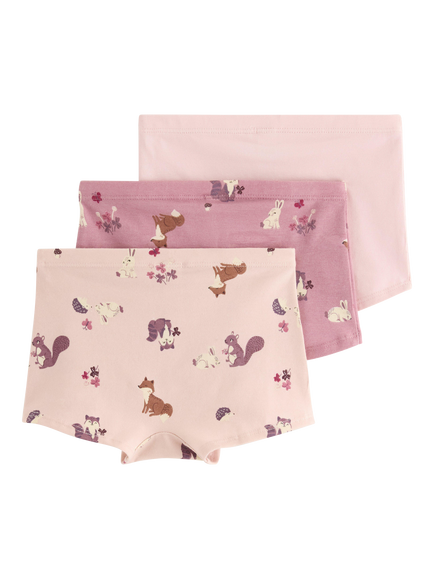 Lindex Kids' Boxer Briefs, Pack of 3, Light Dusty Pink - view 2, Light Dusty Pink