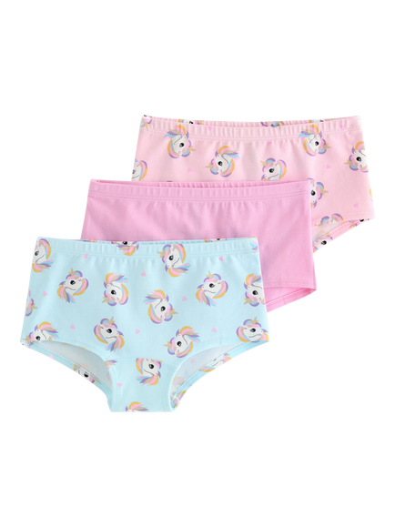 Lindex Kids' Hipster Briefs, Pack of 3, Light Pink, Light Pink