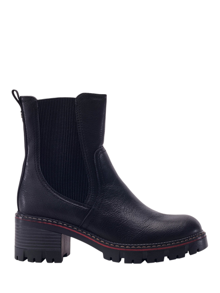 Moda in Pelle Odima Block Heel Chelsea Boots, Black