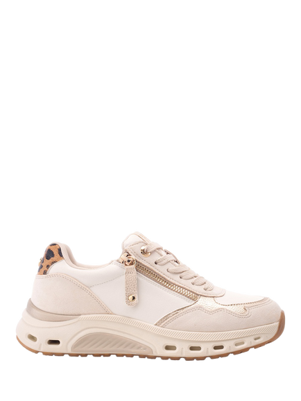 Moda in Pelle Cloudie Porvair Trainers, White/Multi, White/Multi
