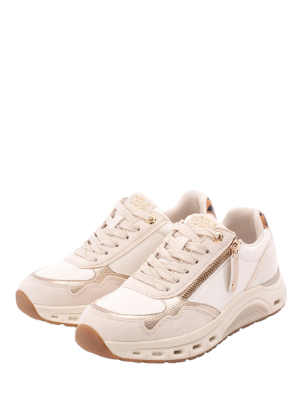 Moda in Pelle Cloudie Porvair Trainers, White/Multi - view 2, White/Multi