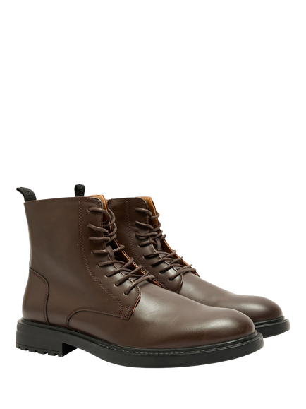 V.GAN Enoki Lace-Up Ankle Boots, Brown - view 2, Brown