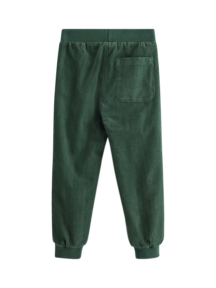 Lindex Kids' Corduroy Trousers - view 2, Dark Dusty Green