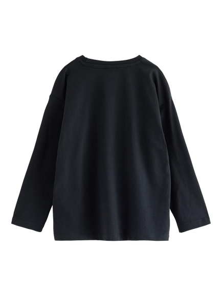Lindex Kids' Dinosaur Top, Black - view 2, Black