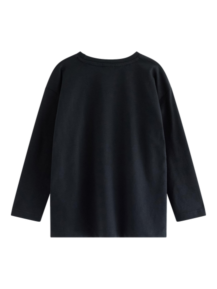 Lindex Kids' Bat Top, Black - view 2, Off Black