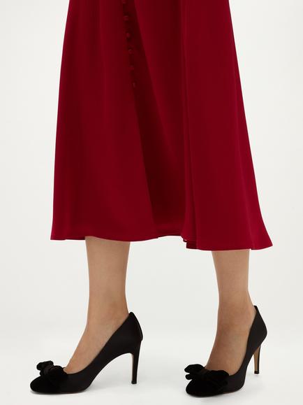 Hobbs Madeline Bow Velvet Stiletto Heel Court Shoes, Black - view 2, Black