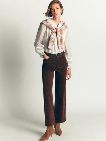Boden Cord Column Jeans, Bitter Chocolate, Bitter Chocolate