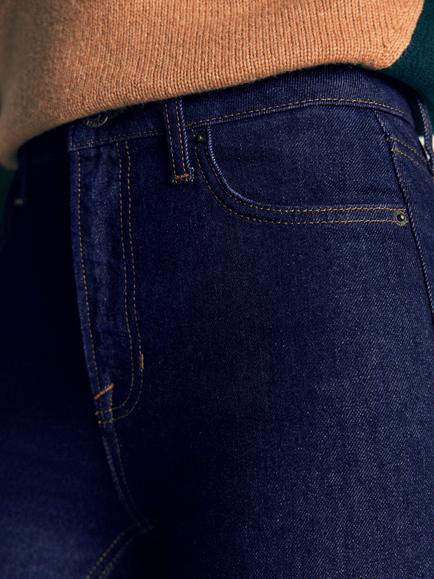 Boden High Rise Slim Jeans, Indigo - view 2, Indigo