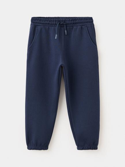 Mango Cotton Tapered Leg Joggers, Navy, Navy