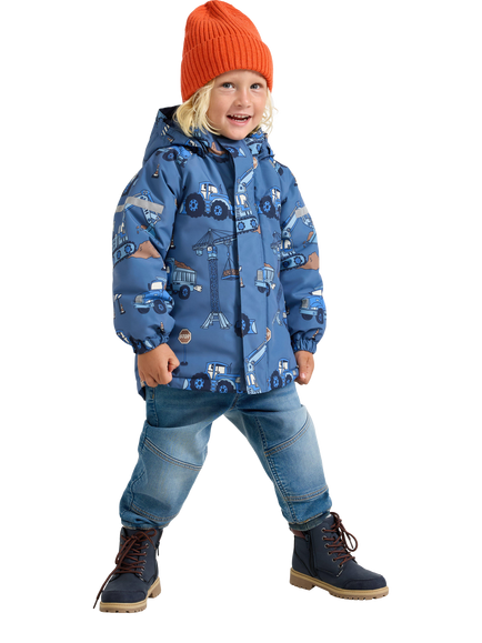 Lindex Kids' Waterproof Construction Jacket, Light Blue, Light Dusty Blue
