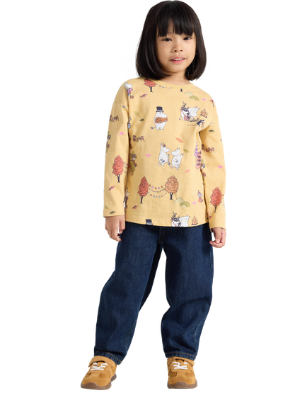 Lindex Kids' Moomin Top, Yellow - view 2, Dusty Yellow