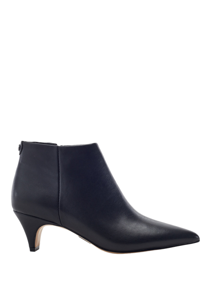 Moda in Pelle Prismara Leather Kitten Heel Ankle Boots, Black, Black