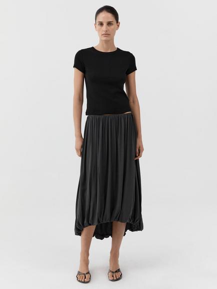 St. Agni Balloon Skirt, Dark Grey, Dark Grey