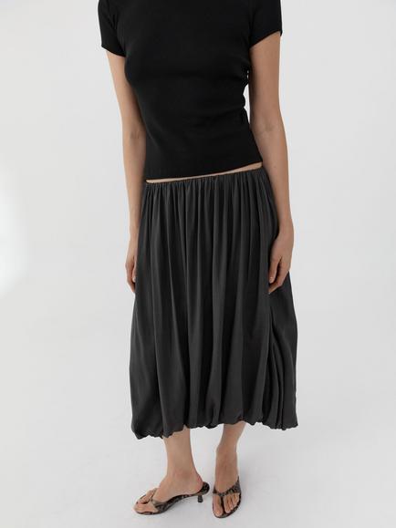 St. Agni Balloon Skirt, Dark Grey - view 2, Dark Grey