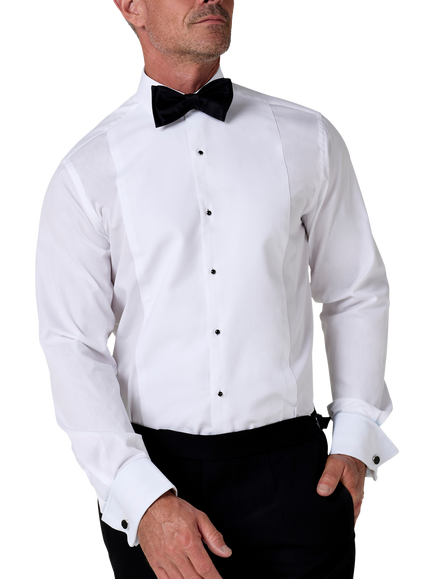KOY Cotton Regular Fit Dress Shirt, White, White