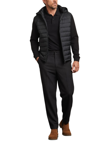 Guards London Bale Padded Hybrid Jacket, Black - view 2, Black