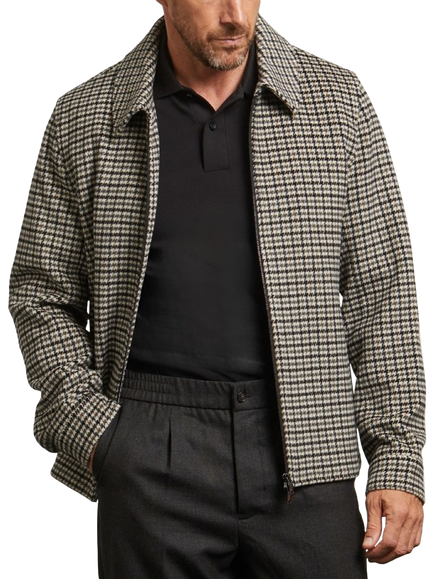 Guards London Edward Wool Blend Harrington Jacket, Grey, Grey