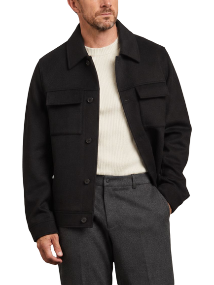 Guards London James Wool Blend Jacket, Black, Black