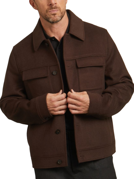 Guards London James Wool Blend Jacket, Choc, Choc