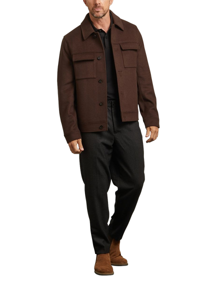 Guards London James Wool Blend Jacket, Choc - view 2, Choc