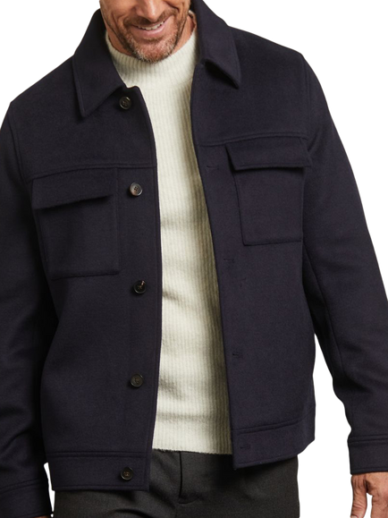 Guards London James Wool Blend Jacket, Navy, Navy