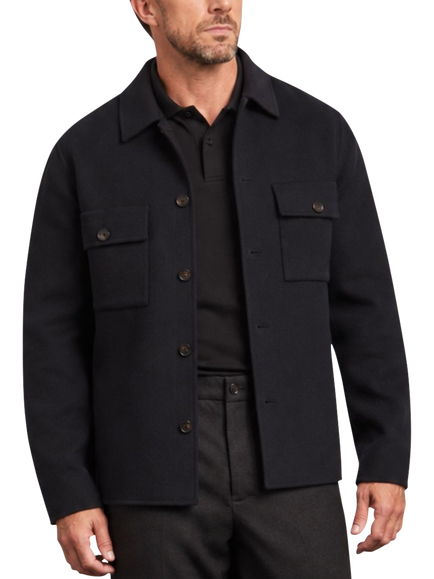 Guards London Oliver Wool Overshirt, Navy, Navy