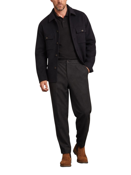 Guards London Oliver Wool Overshirt, Navy - view 2, Navy