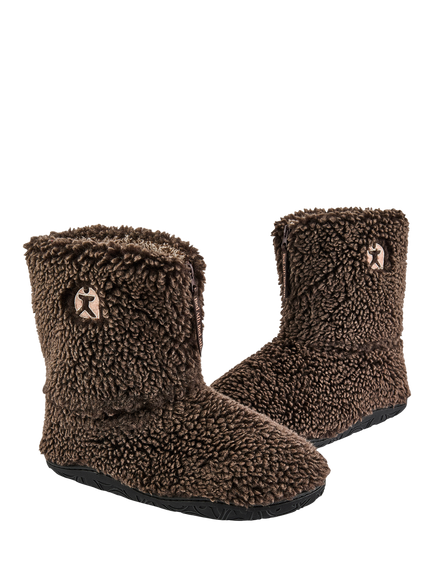 Bedroom Athletics Gosling Sherpa Slipper Boot - view 2, Washed Chocolate