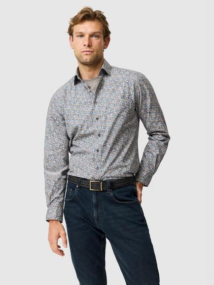 Rodd & Gunn Lancashire Creek Cotton Slim Fit Floral Shirt, Multi, Multi