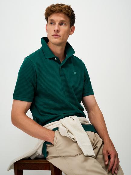 Crew Clothing Cotton Regular Fit Short Sleeve Polo Shirt, Teal Green, Teal Green