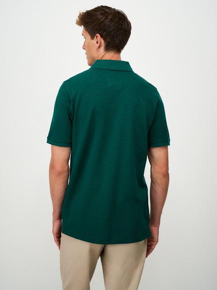 Crew Clothing Cotton Regular Fit Short Sleeve Polo Shirt, Teal Green - view 2, Teal Green
