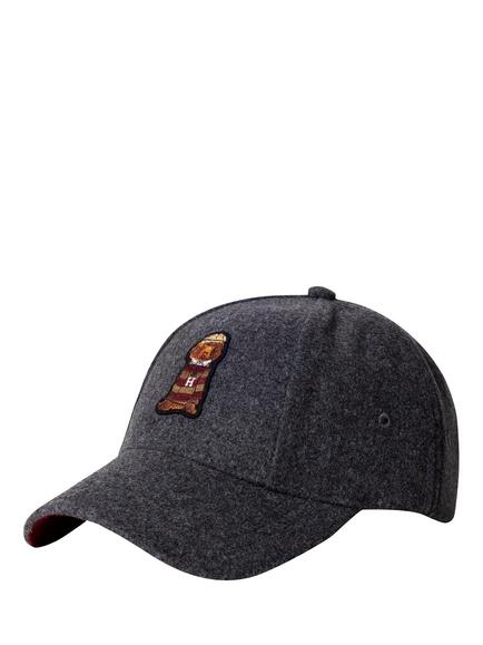 Hackett London Heritage Wool Blend Harry Cap, Charcoal Grey, Charcoal Grey