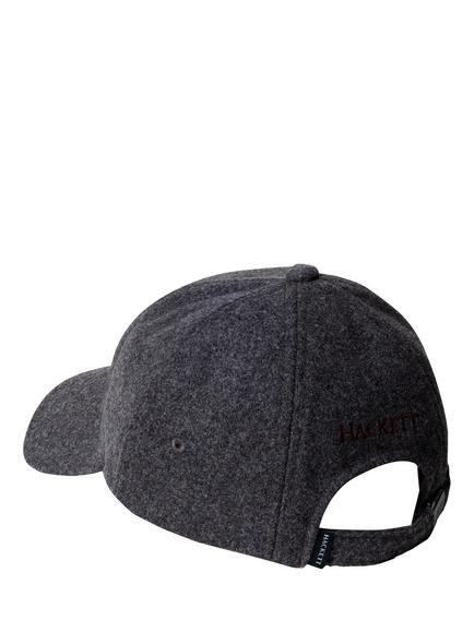 Hackett London Heritage Wool Blend Harry Cap, Charcoal Grey - view 2, Charcoal Grey