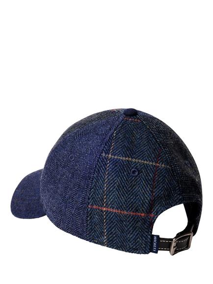 Hackett London Wool Blend Patchwork Cap, Navy - view 2, Navy