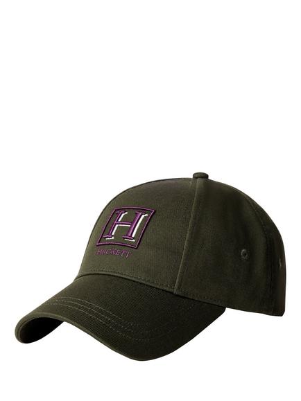Hackett London Cotton Branded H Cap, Rugby Green