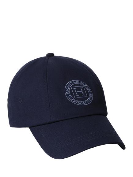 Hackett London Heritage Cotton Branded Graphic Cap, Navy, Navy