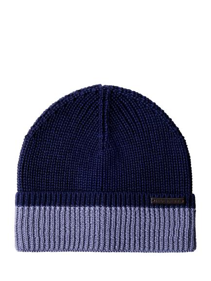 Hackett London Merino Wool Beanie, Midnight Blue, Midnight Blue