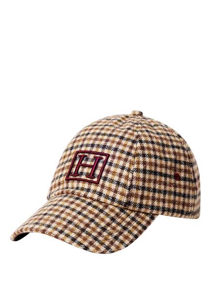 Hackett London Heritage Cotton Blend Country Cap, Oxblood Red, Oxblood Red