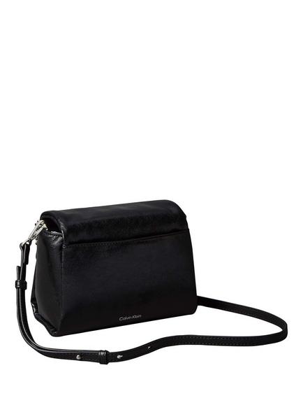 Calvin Klein Emblem Padded Crossbody Bag, Black - view 2, Black
