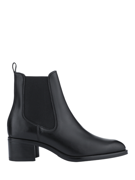 Jones Bootmaker Karlee Leather Slip-In Ankle Boots, Black, Black