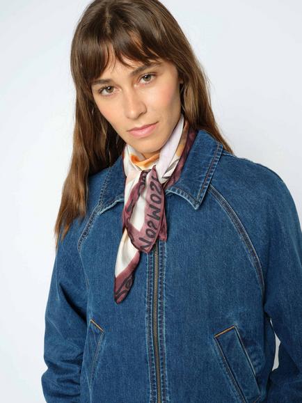 MOS MOSH Mmsuzina Bernat Square Scarf, Ecru - view 2, Ecru
