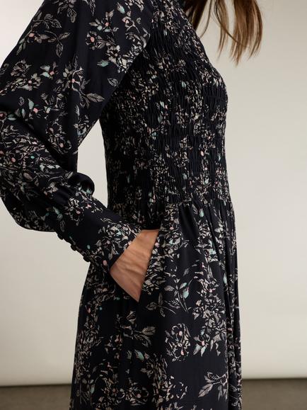 Baukjen Helena Floral Dress, Black Floral - view 2, Black Floral